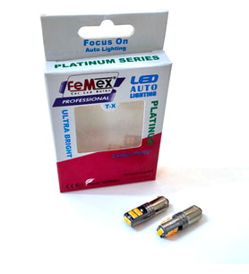Femex Turuncu BAY9S H21W 150* Tırnak 10smd 3030 Chipset