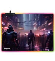 PGS306 Rgb Aydınlatma Kaydırmaz Taban Ergonomik Desenli Gaming Oyuncu Mouse Pad