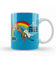 Sarcasm Funny Vintage ANIMAL Saying Covid Hi Omicron Virus 2022 Kupa Bardak Porselen