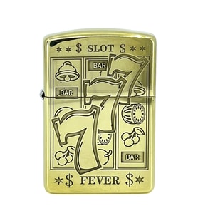 Zippo Armor® Armor Slot Fever 777 Deep Carve - Etched Brass Dizayn Özel Seri Çakmak