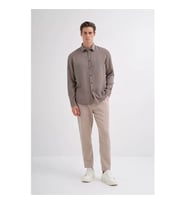 Cazador Regular Fit Dokuma Tencel Haki Erkek Gömlek 20610