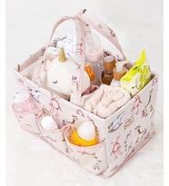 Baby Kullanımı Kolay Desenli Taşınabilir Bakım Çantası (pembe)
