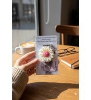 Mumelia Candles Zarif Papatya V - Doğal Soya Hediyelik Mum - Beyaz - 15 Adet