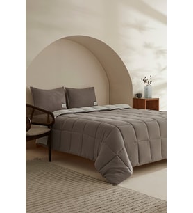 Relax Çift Kişilik Comfort Set/uyku Seti Gri