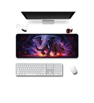 SonicTouch Klavye Mousepad 40x90cm Dikişsiz Pürüzsüz Sıvı Geçirmez Kaymaz Taban Kozmik Hint Fili
