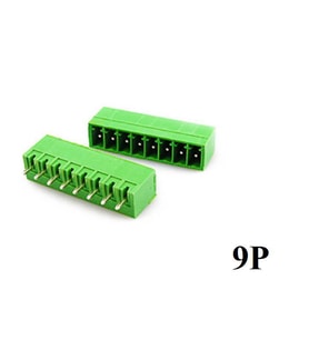 Geçmeli Klemens 9 Pin 3.81mm Erkek 180 Derece