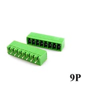 Geçmeli Klemens 9 Pin 3.81mm Erkek 180 Derece