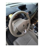 Dikişli Direksiyon Kılıfı Fluence Megane 2 Için Gri Dikişli