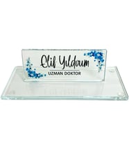 Kişiye Özel Kristal Masa İsimliği Uv Baskılı CW-3