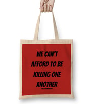 Nelson Mandela Quotes Art Gift - Vintage Retro Style Bez Çanta Uzun Saplı