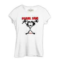 Pearl Jam Beyaz Kadın Tshirt