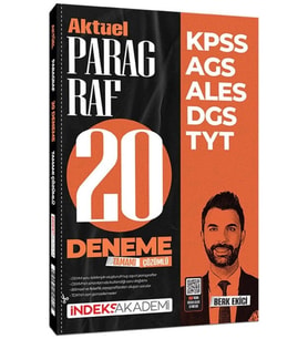 2026 Kpss Ags Ales Dgs Tyt Aktüel Paragraf 20 Çözümlü Deneme İndeks Akademi