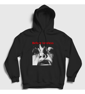 Presmono Unisex Siyah Before Loveless My Bloody Valentine Kapüşonlu Sweatshirt 463538tt