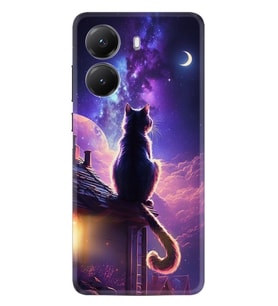 Xiaomi Poco X7 Pro Kılıf Boutique Baskılı Resimli Damdaki Kedi Pcode -091