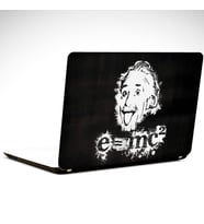 Einstein Siyah Beyaz Laptop Sticker 15.4 inch (37X26CM)