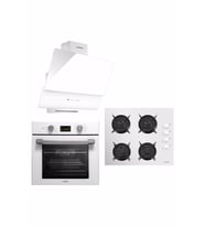 LUXELL DDT 15 PRG. DIJITAL OPAL BEYAZ CAM ANKASTRE SET