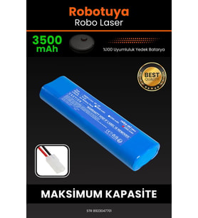 Robotuya RoboLaser 3500mAh Robot Süpürge Bataryası - Gerçek Kapasite, Maksimum Güvenlik