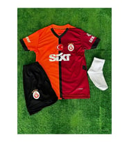 Dries. Mertens. 10 Sarı-Kırmızı .Galatasaray.  İç Saha Parçalı Çocuk Forması Forma+Şort+Çorap