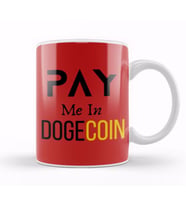 Pay Me In Dogecoin Kupa Bardak Porselen