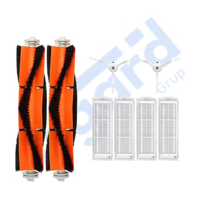 Xiaomi Mop 2 Pro (MJST1SHW) -Mop 2 Lite Uyumlu 2 Ana Fırça 2 Yan Fırça 4 Filtre PKT-iasgf0000352