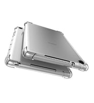 Apple iPad Pro 10.5 (7.Nesil) Kılıf Fuchsia Tablet Nitro Anti Shock Silikon Kapak (Siyah)