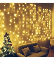 YILBAŞI IŞIĞI GÜN IŞIĞI LED IŞIK SALKIM LED IŞIK 12 DALLI 3X3 METRE MODLU EKLEMELİ DEKOR NOEL IŞIĞI