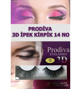 Prodiva Marka 10’lu 3d İpek Kirpik 14 No