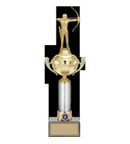 ODAK KUPA - Figürlü Kupalar - Okçu Figürlü Kupalar FG-058 B - 44 cm