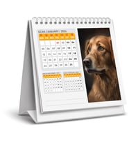 2026 KÖPEK MASA TAKVİMİ-16X15 CM-SERT TAŞIYICILI-SPİRALLİ