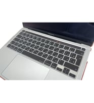 Rusça Klavye Macbook Pro M1-M2, 13inç Kılıf A2338 A2251 A2289 A2141 ile Uyumlu (Siyah)