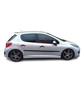 Peugeot 207 (2006 - 2012) R Style Yan Marşpiyel Seti (Plastik)