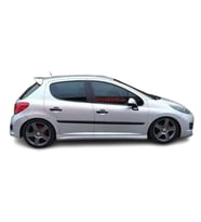 Peugeot 207 (2006 - 2012) R Style Yan Marşpiyel Seti (Plastik)