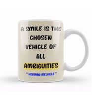 Smile Quotes Happy Love Gift Kupa Bardak Porselen
