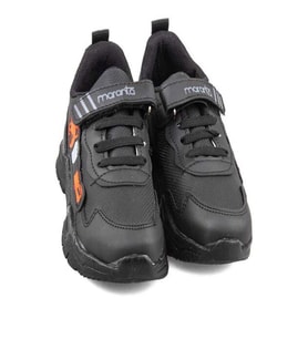 Maranta 576 Cırtlı Unisex Çocuk Sneaker Ayakkabı (Siyah-Kırmızı)