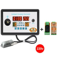 YATE10 ZFX-W9005-V3 220Volt Kuluçka Kontrolörü (Isı-Nem-Çevirme-Fan)