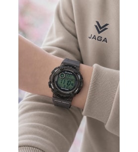 JAGA Unisex Dijital Genç Ve Çocuklara Özel Kol Saati 100 Mt Su Geçirmez Alarm Ve Kronometreli JG.21