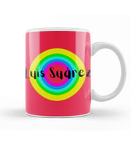 Luis Suárez   Vintage Retro Rainbow Style Kupa Bardak Porselen