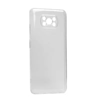 Xiaomi Poco X3 Kılıf Zore Kamera Korumalı Süper Silikon Kılıf (Renksiz)
