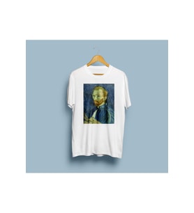 Oversize Vincent van Gogh Baskılı Unisex T-shirt