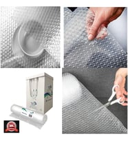 Balonlu Naylon 100cm X 5Mt (En: 100 cm, Boy: 5mt.) Üç Katlı Eşya Koruma Ambalajı, Pat Pat (Şeffaf)