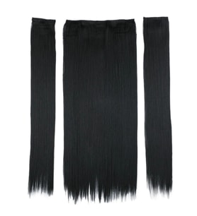 Fiber Sen Düz Yarım Ay + 2 Yan Çıt Çıt / Siyah