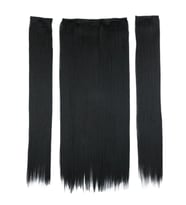 Fiber Sen Düz Yarım Ay + 2 Yan Çıt Çıt / Siyah