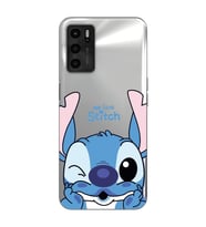 Oppo A16 Uyumlu We Love Stitch Desenli Şeffaf Telefon Kılıfı