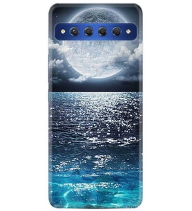 TCL 10 Plus Kılıf Desenli Silikon Great Moon