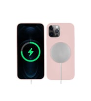 Apple iPhone 13 Pro Max Uyumlu Kılıf Zore Silksafe Wireless Kapak (Açık Pembe)