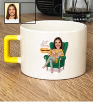 Kişiye Özel Karikatürlü Cat Mom Kedi Annesi Lüks Fincan Anneler Günü Hediyesi