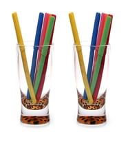 2 ADET KALEMLİK LEOPAR DESENLİ OFİS GERECİ 6X6X11CM 300ML