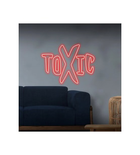 TOXIC Yazılı Neon Tabela