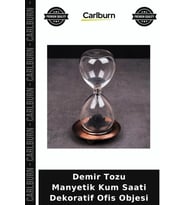 Özel Üretim Dekoratif Ofis İlginç Metal Hediye Masaüstü Demir Tozu Manyetik Kum Saati