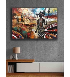 Koç stüdyo Modern tasarım kanvas tablo 50x70 (Çok Renkli)